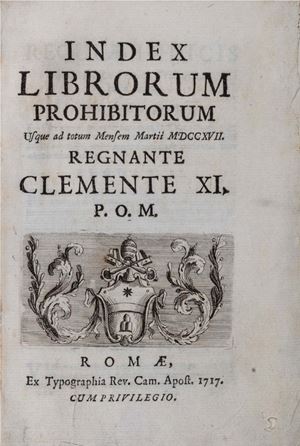 Index librorum prohibitorum