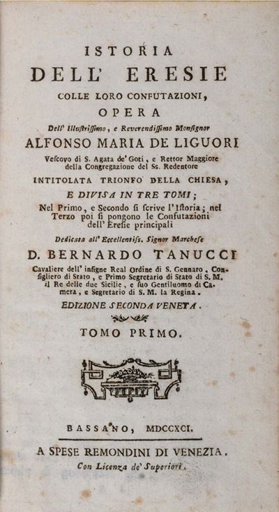 Trionfo della Chiesa, Istoria Dell'eresie Colle Loro Confutazioni