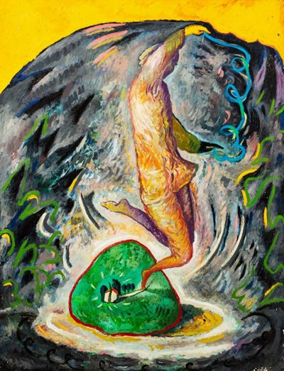 Spaesaggio, olio su tela, 1983