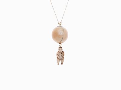 Collana in Oro e Avorio Composta da Cate