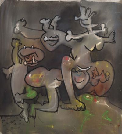 S'excluse, olio su tela, 1972
