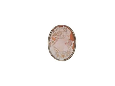 Spilla-pendente in Oro e Cammeo Cammeo D