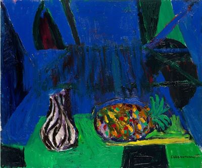Il Davanzale, olio su tela, 50 x 60 cm, 1981