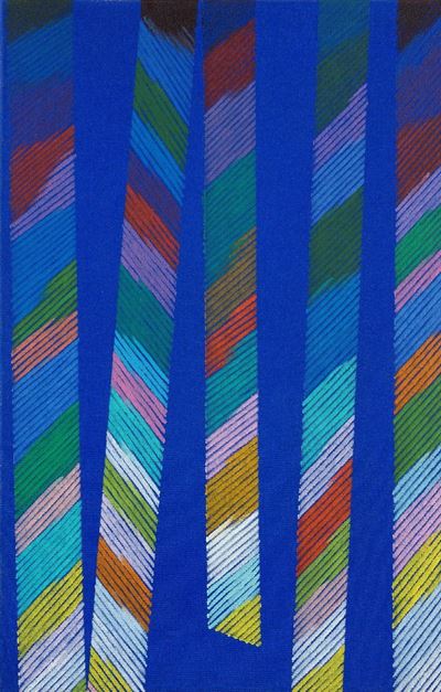 Beffa II, olio su tela, cm 55 x 35, 1981
