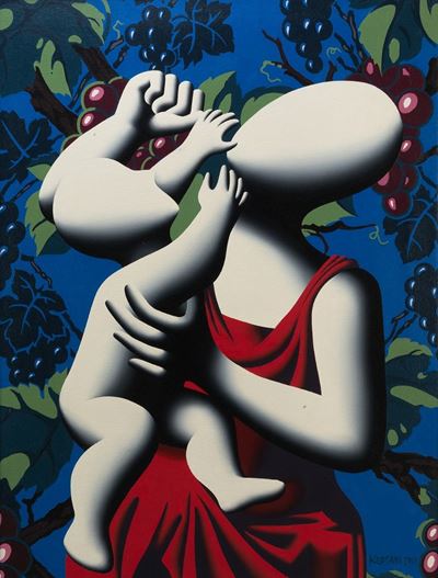 Aria di vino - olio su tela, 101x76 cm, 2001