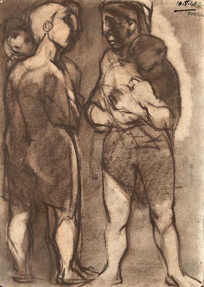 Senza titolo (tecnica mista su carta, 1946)