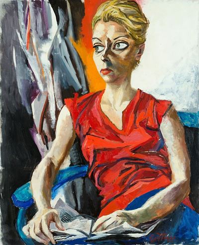 Ritratto di Genni De Ponti, olio su tela