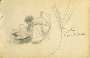 Brown leather album and signature album