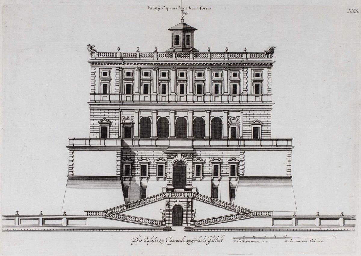 Giovan Battista Falda, Johann Jacob Von Sandrart - Palaty Caprarolae Interna Forma; Palaty Caprar...
