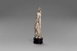 Ivory sculpture depicting Shou Lao, China early 20th century