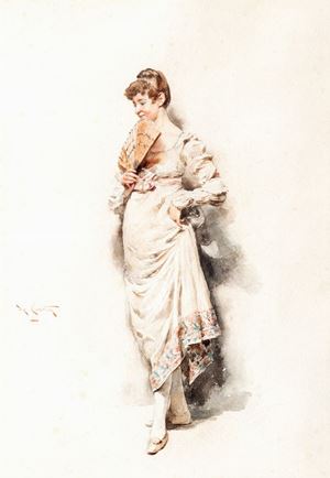 Lady with a fan