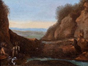 Landscape with bathers