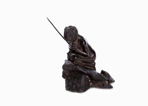 Pescatorello con la canna