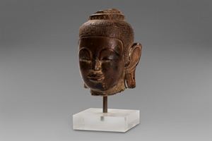 Ancient Thai stone head