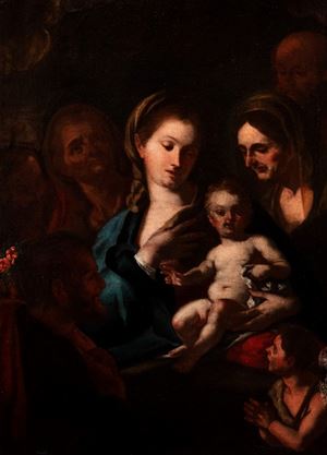 Madonna con Bambino, San Giovannino e santi