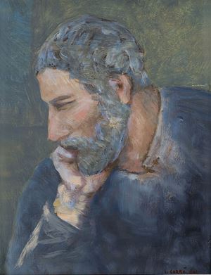 Il filosofo, 1941
tecnica mista su carto