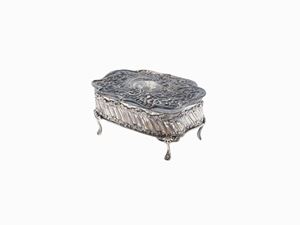 SCATOLA PORTAGIOIE IN ARGENTO, BIRMINGHA