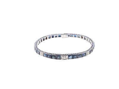 Bracciale Liberty in Oro, Zaffiri e Diam