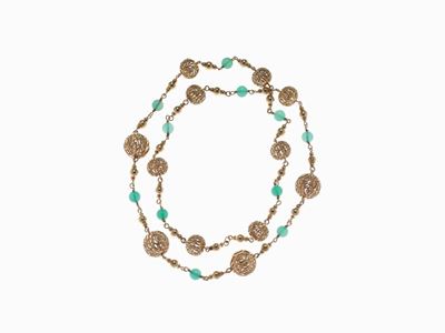 Collana in Oro e Crisoprasio, Circa 1970