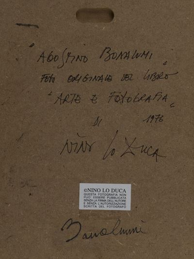 Agostino Bonalumi, Fotografia su tavola 1976