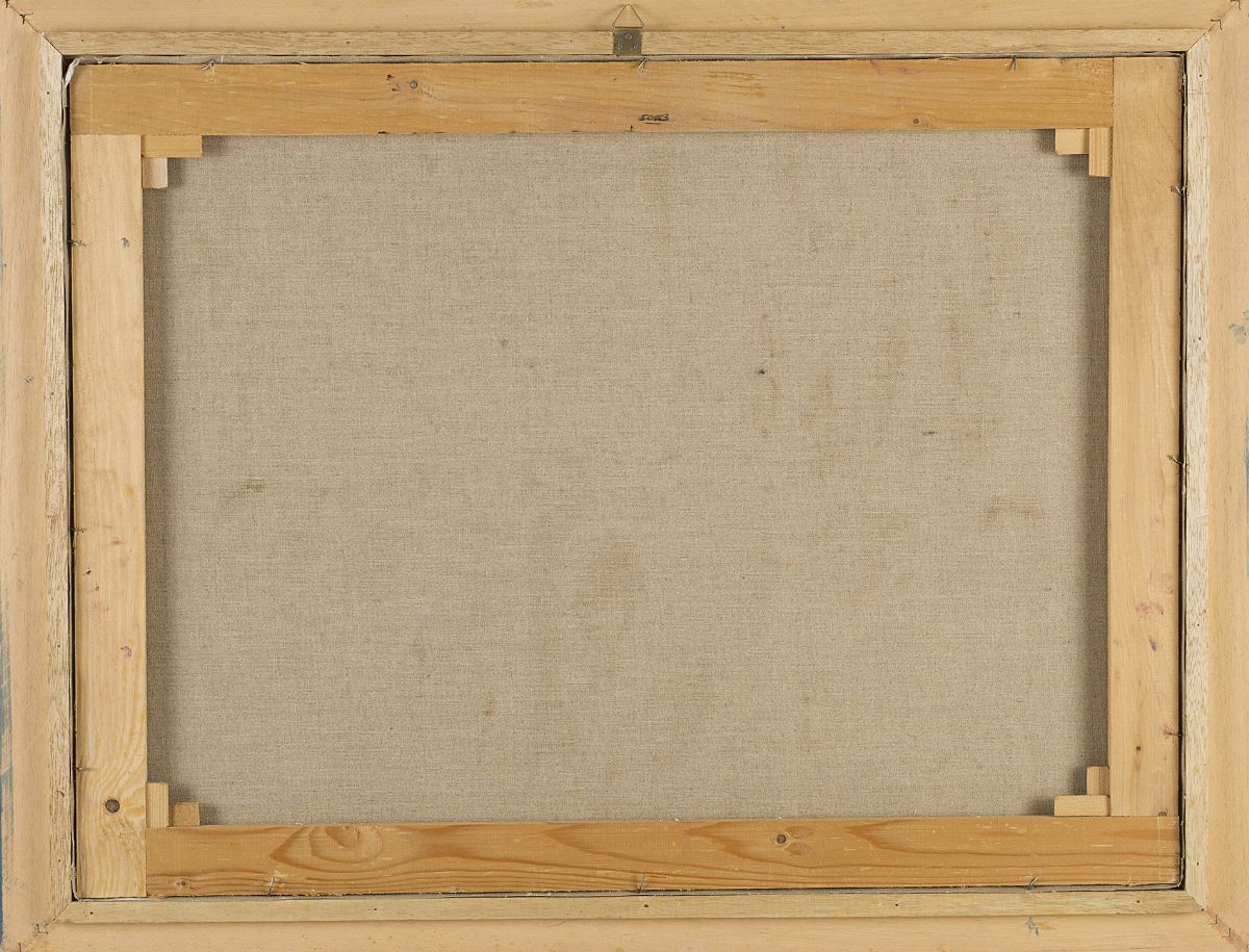 Pietro Consagra - Senza titolo, olio su tela, cm 60x80