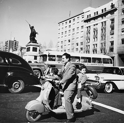 Santiago, Chile, Anni 1950 Stampa Vintag