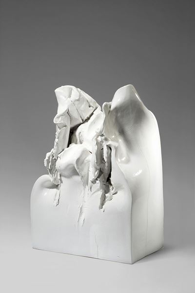 Senza titolo (2002), ceramica bianca