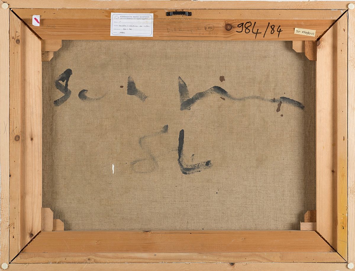 Mario Schifano - Senza titolo, smalto e acrilico su tela, 1984