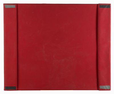 Piegando il rosso, 1992, olio su tela