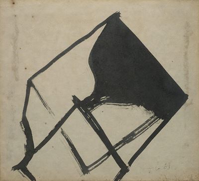 Metamorfosi I (1969), tempera su carta intelata