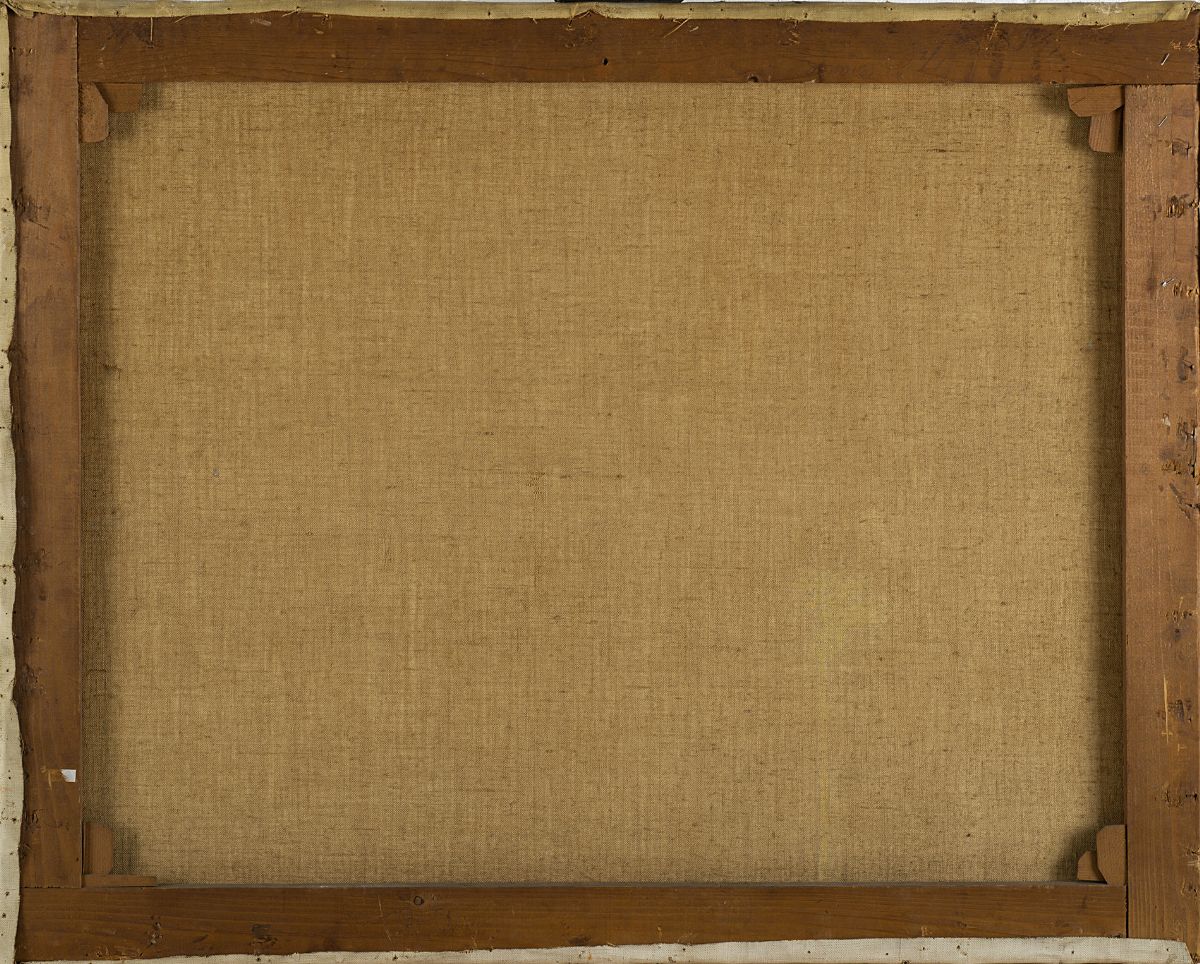 Ettore Jr Sottsass - Senza titolo, 1954, olio su tela, 89,5 x 100 cm