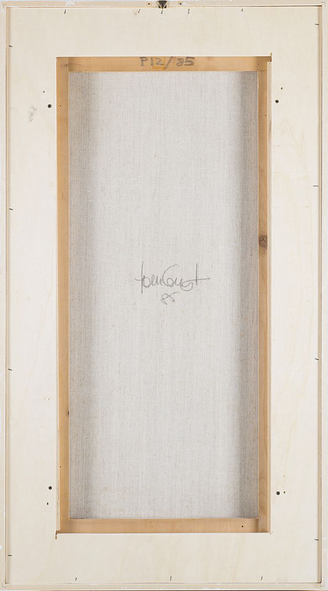 Jorrit Tornquist - Senza titolo, 1985 - olio su tela cm 80x20