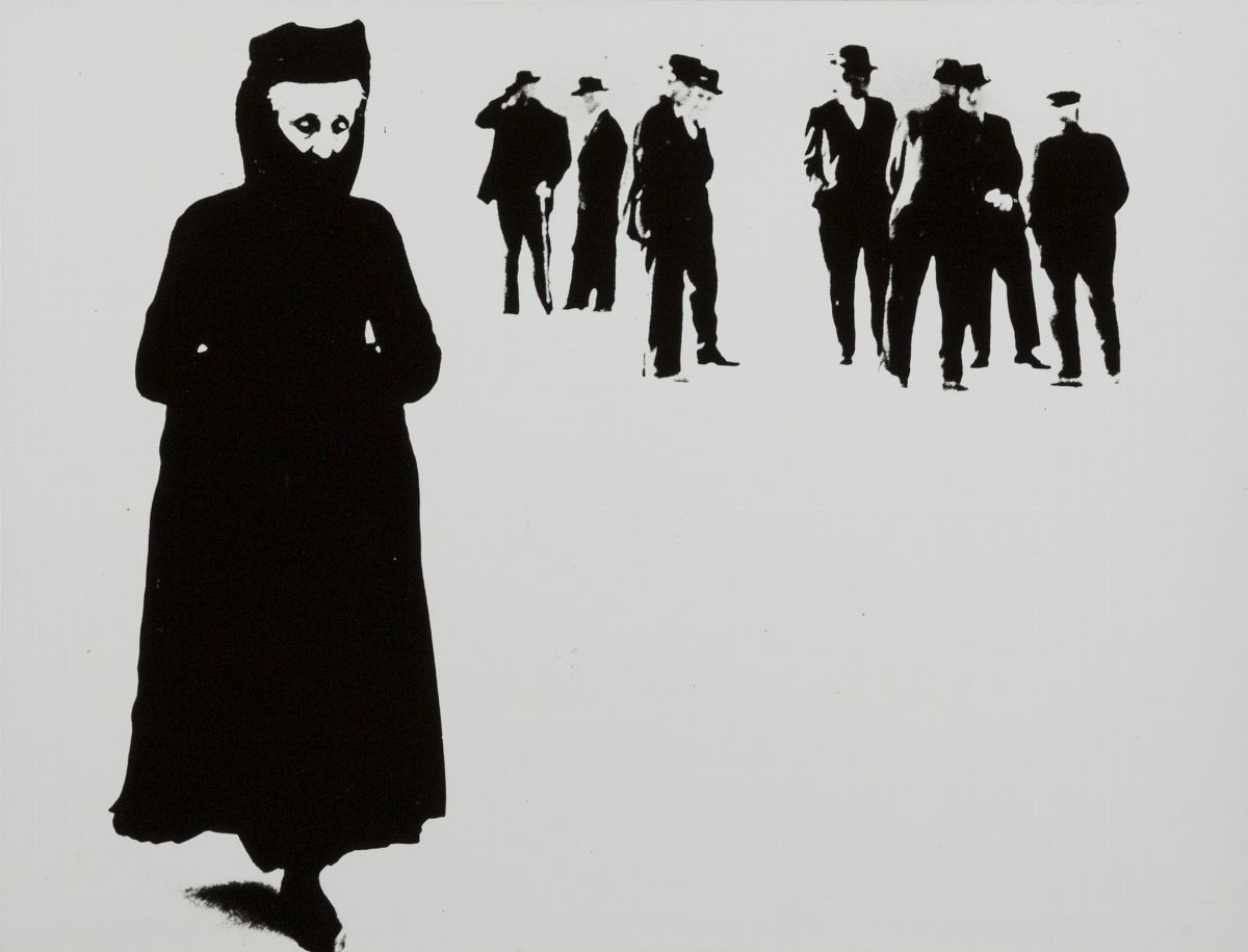 Mario Giacomelli - Scanno, 1957-59, stampa in bianconero ai sali d'argento su carta baritata