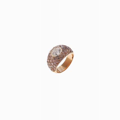 Anello in Oro e Diamanti in Oro Rosé 18k