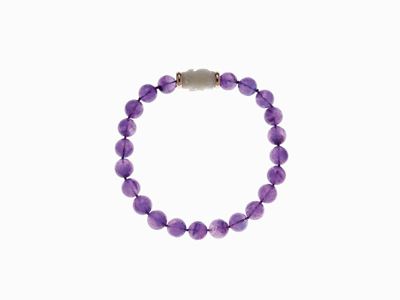 Collana in Ametiste, Oro e Giada Girocol