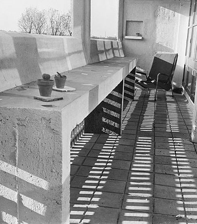 Balcony la Cité Radieuse Marseille, le C