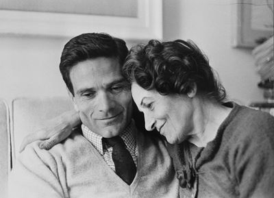 Pasolini con la madre, Roma, 1967