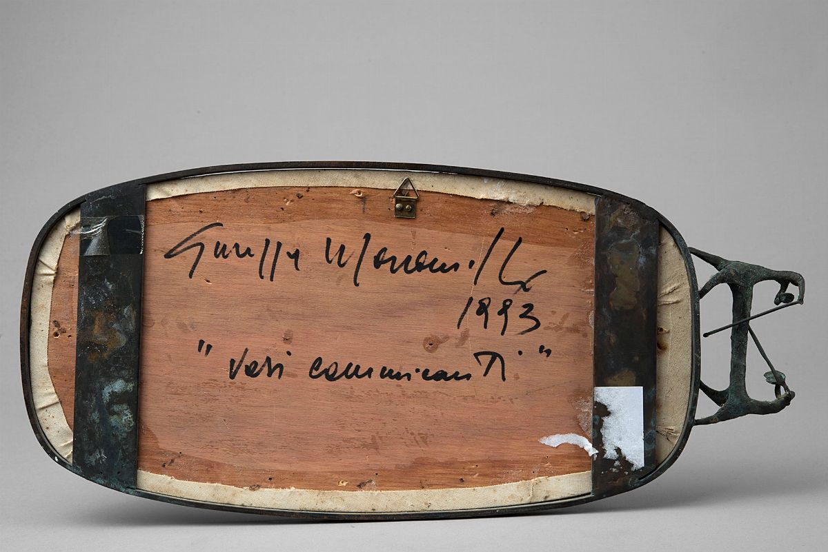 Giuseppe Maraniello - Vasi comunicanti, bronzo e tecnica mista su tela