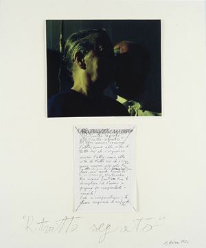 Ritratto segreto, 1976
collage
55x40 cm 