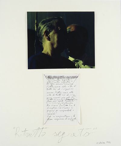 Ritratto segreto, collage del 1976