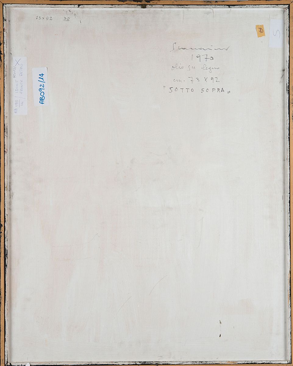 Emilio Scanavino - Sotto sopra, 1967, olio su tavola, cm 92x73,4