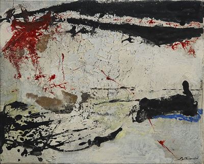 Senza titolo (1963), olio su tavola
