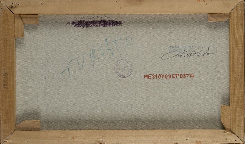 Giulio Turcato - Cangiante, acrilico e tecnica mista su tela