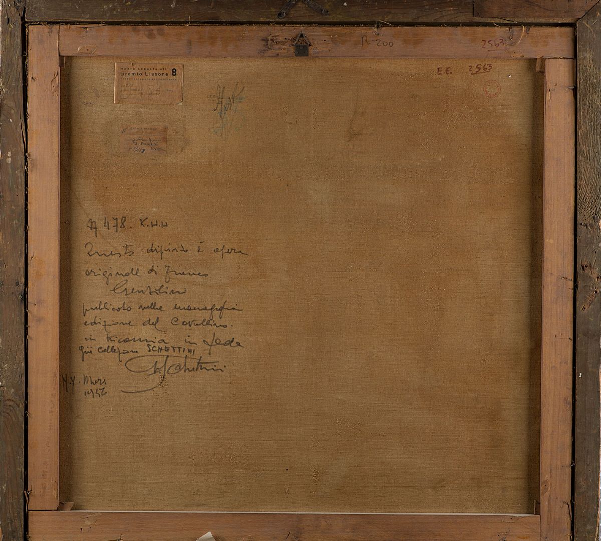 Franco Gentilini - Senza titolo (1952), olio su tela