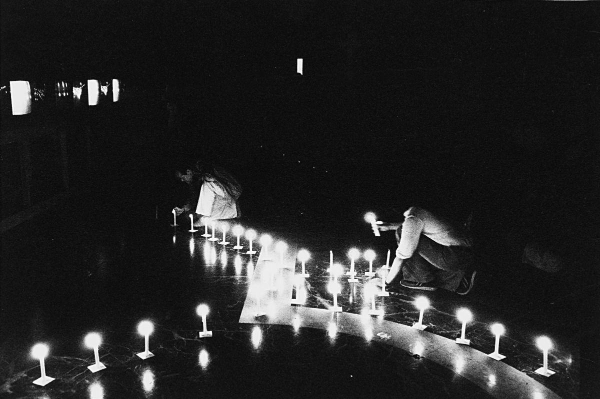 Mark Smith (XX) - L'arte della performance, Venezia, Palazzo Grassi, 1979 - Sette stampe gelatino...