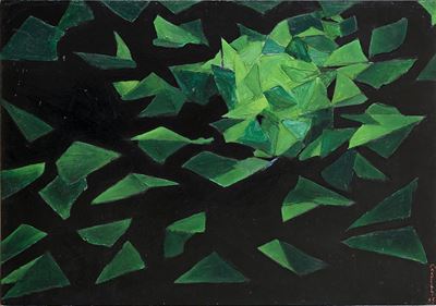 Leaves, 1955, ssalto su legno