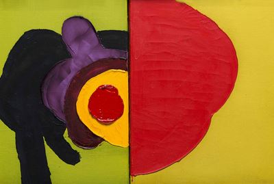 Feito, Senza titolo (1968), tecnica mista su tela