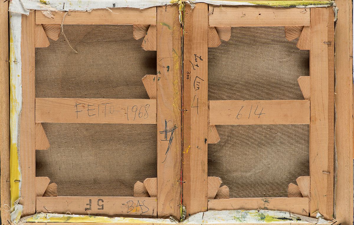 Lopez Luis Feito - Feito, Senza titolo (1968), tecnica mista su tela