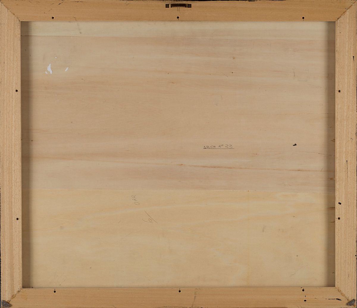 Vasco Bendini - Senza titolo (anni '70), olio su lastra di alluminio
