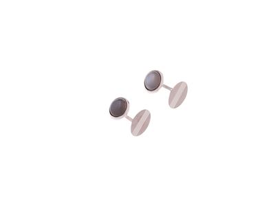 Gemelli in Oro e Pietra di Luna in Oro B
